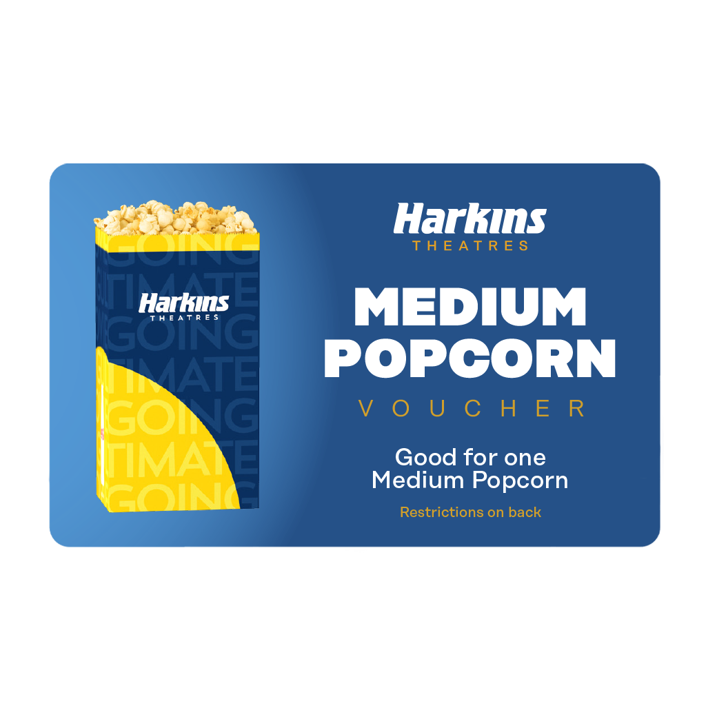 Medium Popcorn Discount Vouchers (50 Pack)