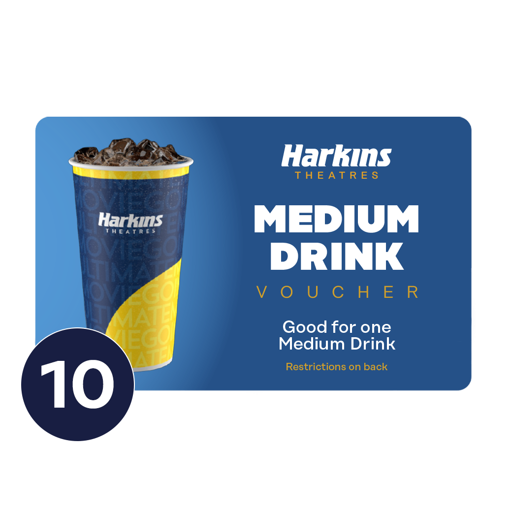 Medium Drink Discount Voucher (10 Pack)