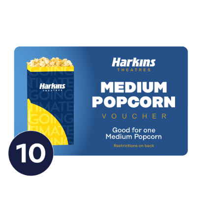 Picture of 10 Pack Popcorn Voucher - Medium Physical 2026